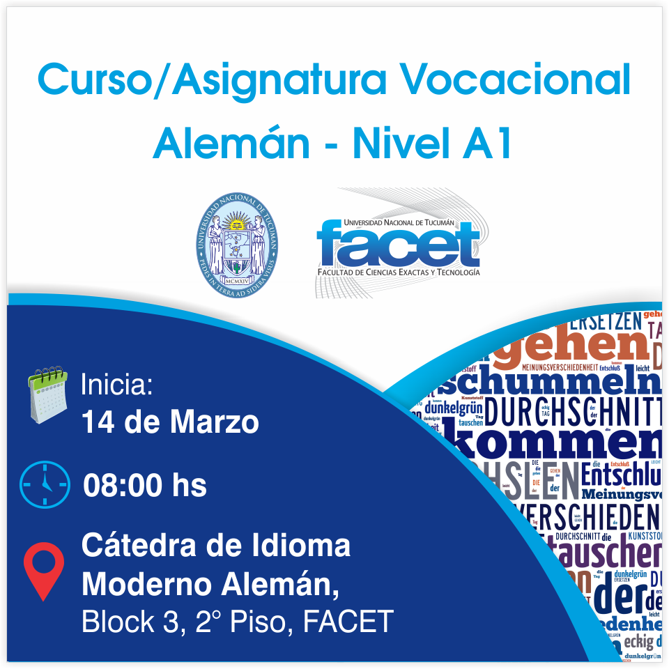 Curso Asignatura Vocacional Aleman A1 Facet Informa