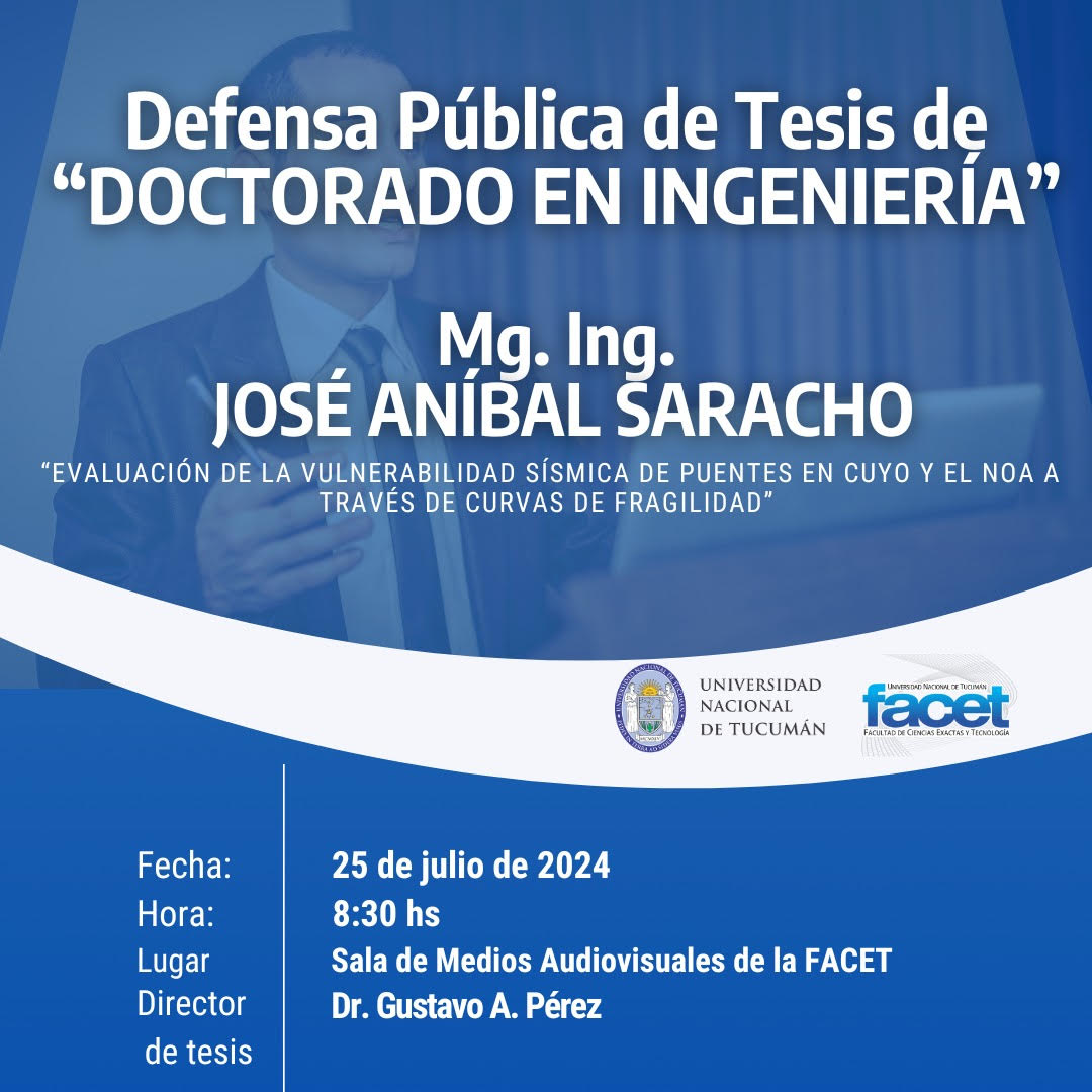 Defensa Pública de Tesis de “Doctorado en Ingeniería” del Mg.Ing. José Anibal Saracho