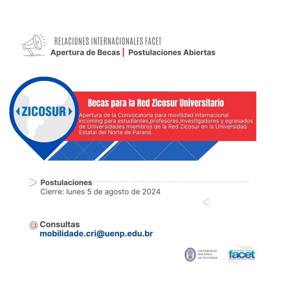 Becas para la Red Zicosur Universitario