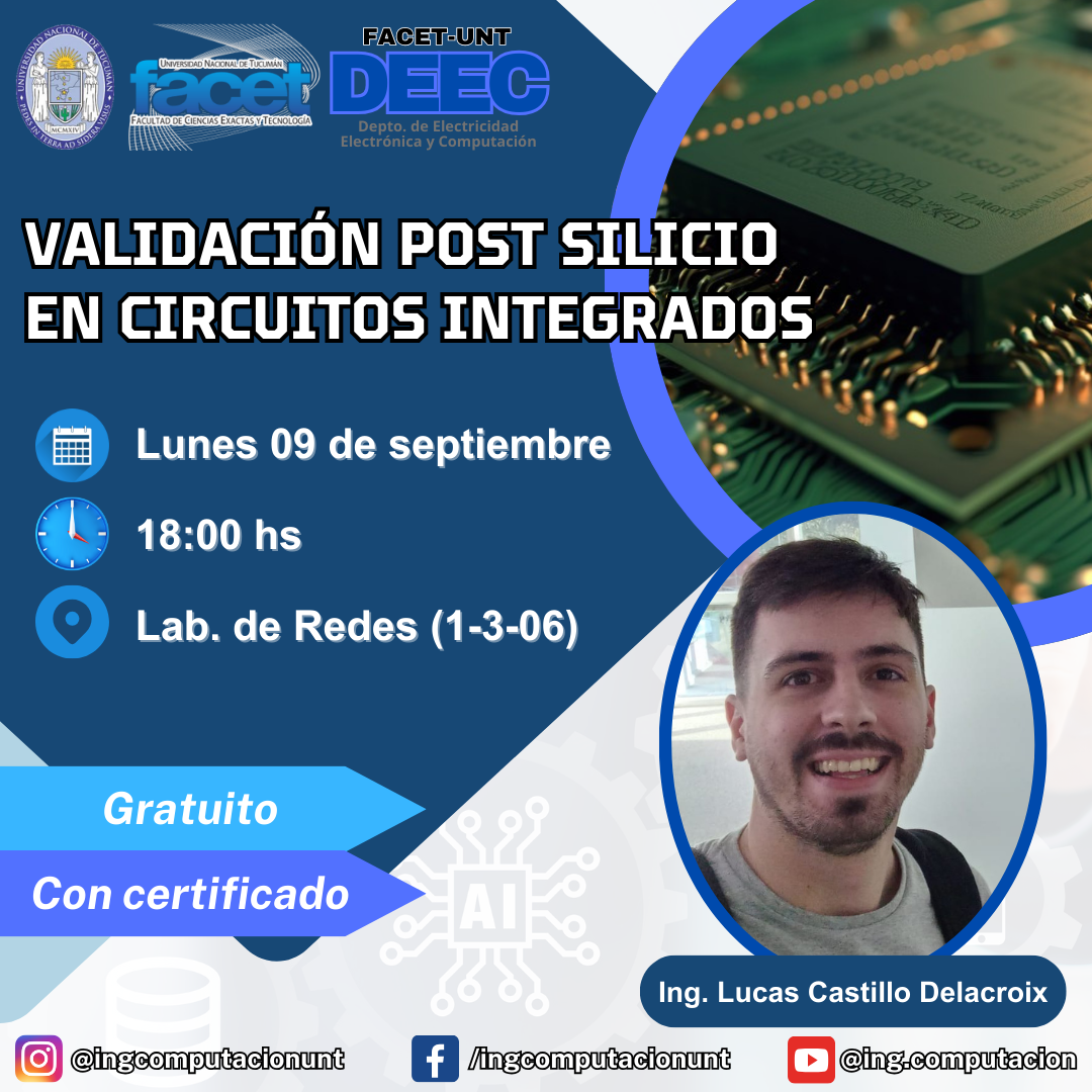 Charla: “Validación Post Silicio en Circuitos Integrados”