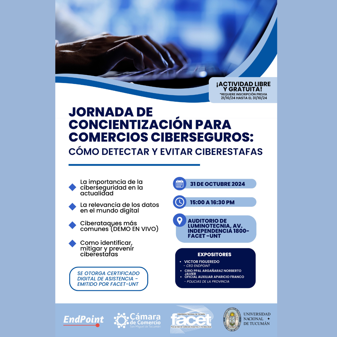 Jornada de concientización para comercios ciberseguros en la FACET